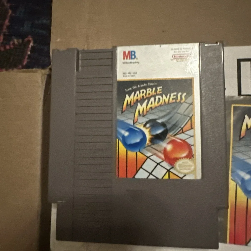 Marble Madness Nintendo Original NES Game Authentic Cartridge w/ Manual & Sleeve